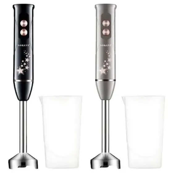 Ручной блендер 2 в 1 SK-02013, 600 Вт, Power Bell, нержавеющий вал, защита от брызг, съемные аксессуары Одесса
