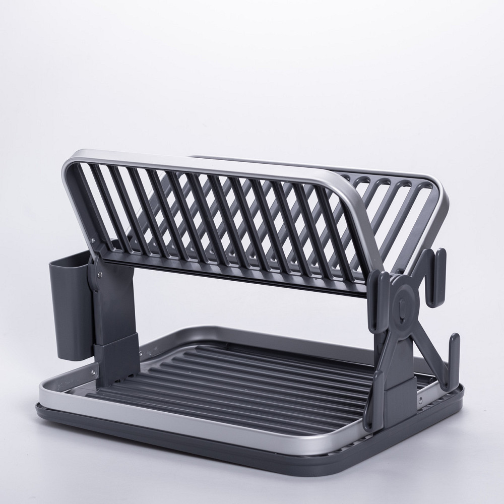 Yiwu Сушарка складна для посуду двоярусна з піддоном HP-46-11 Коломия - фото 9