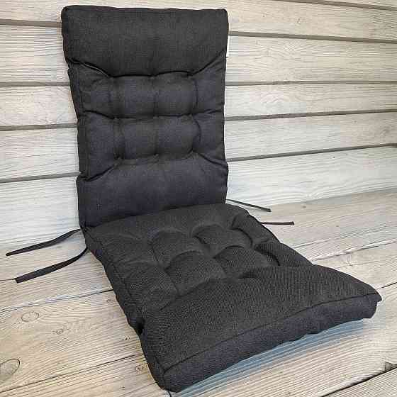 Подушка для стільців (40x120х4 см) подвійна Decorator Мальмо колір графітовий 84-159 Київ