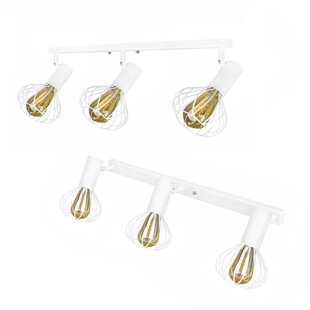 Потолочный поворотный светильник лофт Е27-3 Lotus NL 14151-3 WH Киев - изображение 1