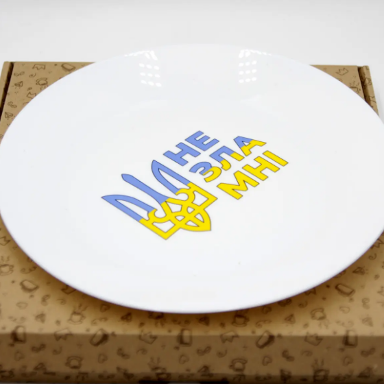 Тарілка Незламні 25см склокераміка (подарункова уп) 1222 Кварта Житомир