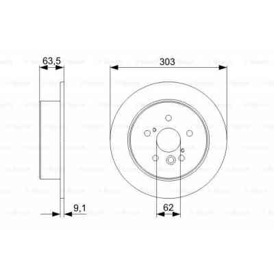 Гальмівний диск Bosch 0 986 479 338 Вінниця