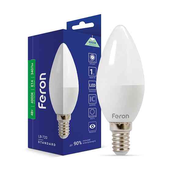 Світлодіодна лампа Feron LB-720 4Вт E14 4000K Харків