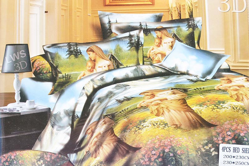 Комплект постільної 3D-біля, двоспальна, євро Одеса - фото 1