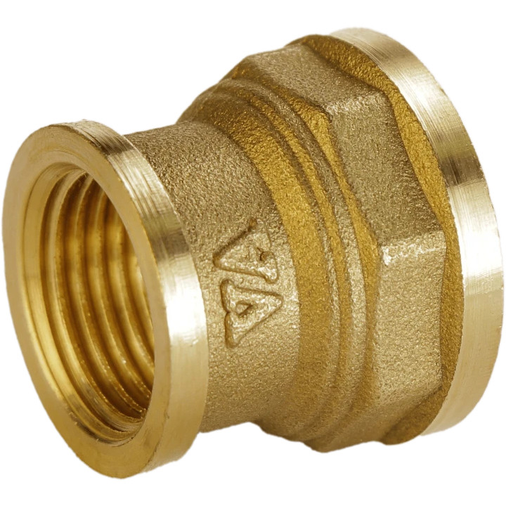 Муфта редукційна 3/4″х1/2″ВВ латунна полегшена А0306А Тернопіль - фото 1