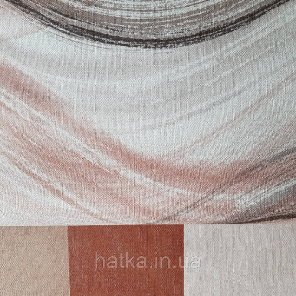Шпалери вінілові на флізелін Marburg Shades гарячого тиснення коричневі, бежеві, сірі, чорні смуги хвилі Київ - фото 2