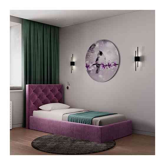 Ліжко BristolDesign Misty DK Violet Comfort з нішею для білизни 120x190 фіолетовий Київ