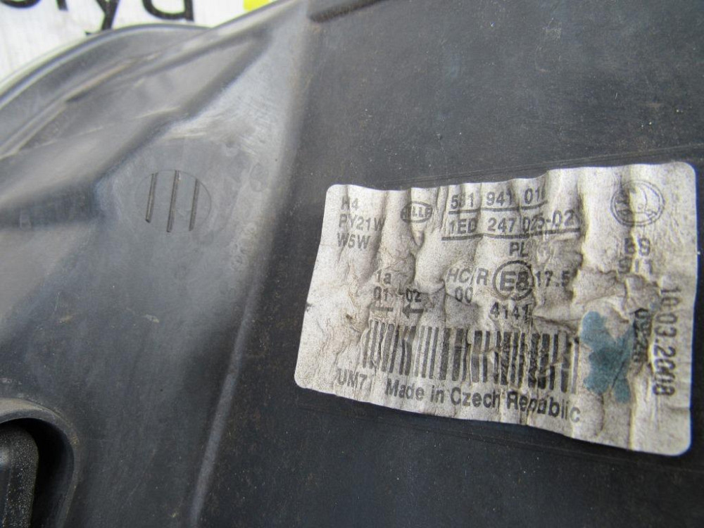 Фара права Skoda Fabia II 2007-2010 (1ED24702502) Ковель - фото 3