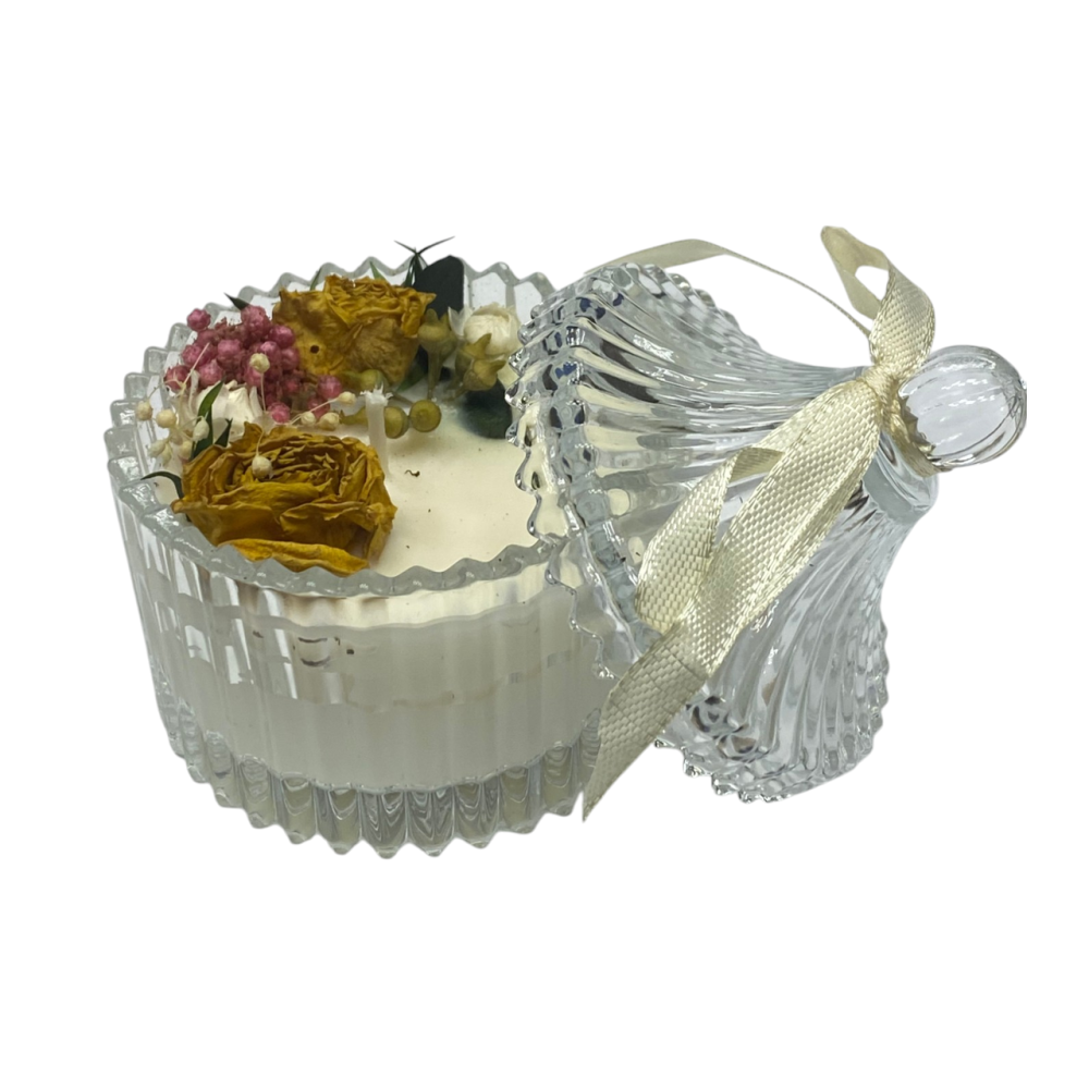 Свеча в прозрачной, стеклянной  чаше, ручной работы, Yunshan Cedar Каменец-Подольский - изображение 1