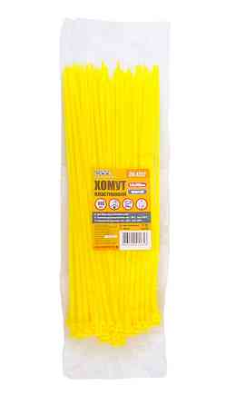 Хомут нейлоновий MASTERTOOL 4.8×300 мм 100 шт жовтий 20-1722 Коломия