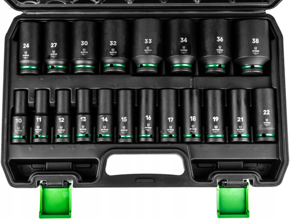 Набор ударных торцевых головок 1/2» 10-38мм Wuber 20шт. (Польша) Киев - изображение 7
