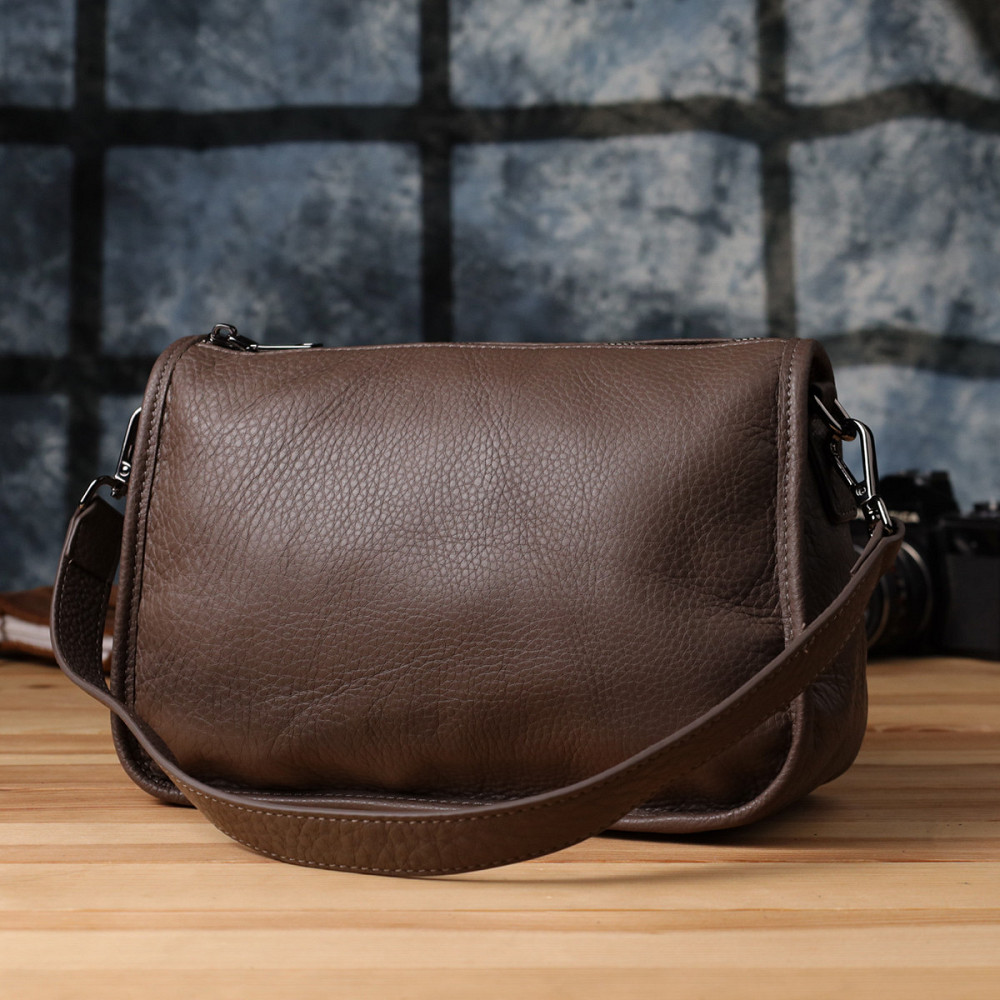 Женская сумка на плечо из натуральной кожи Vintage 23003 Коричневый Киев - изображение 9
