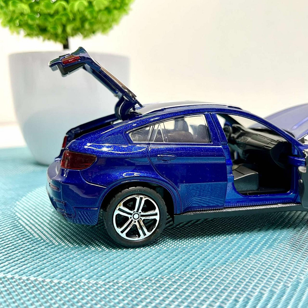 Машина джип Автосвіт BMW x6 металева інерційна 14см Синя (AP-1759) Чернігів - фото 10