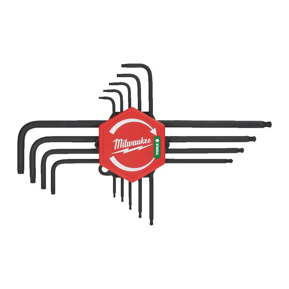 Набор ключей Г-образных TORX MILWAUKEE, (T8/T9/T10/T15/ T20/T25/T27/ T30/T40) (9шт) пластиковый холдер Одесса - изображение 2