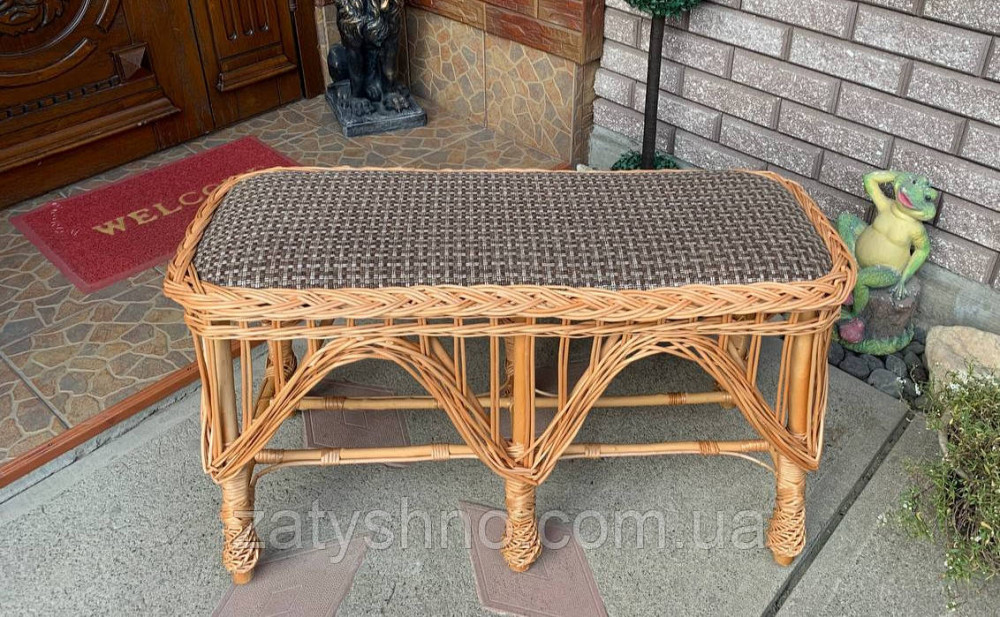 Лавка мягкая, плетеная из лозы Киев - изображение 8