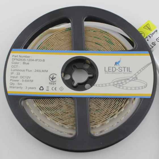 LED-STIL LED стрічка LED-STIL 2835 120 шт, DC 12V, 9,6 W, IP33, синій колір світіння Киев