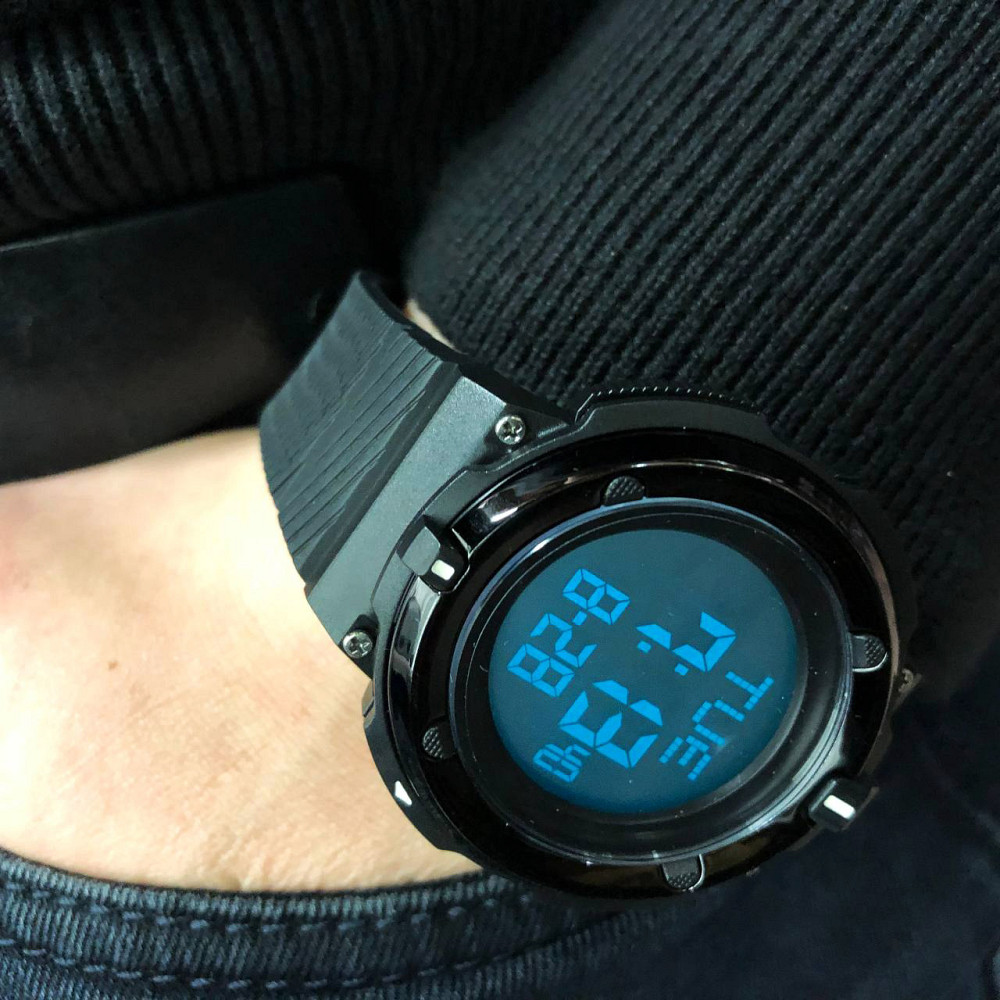 Модные наручные электронные часы SKMEI 2010BKWT BLACK-WHITE, Простые электронные часы наручные мужские QN-96 Львов - изображение 5