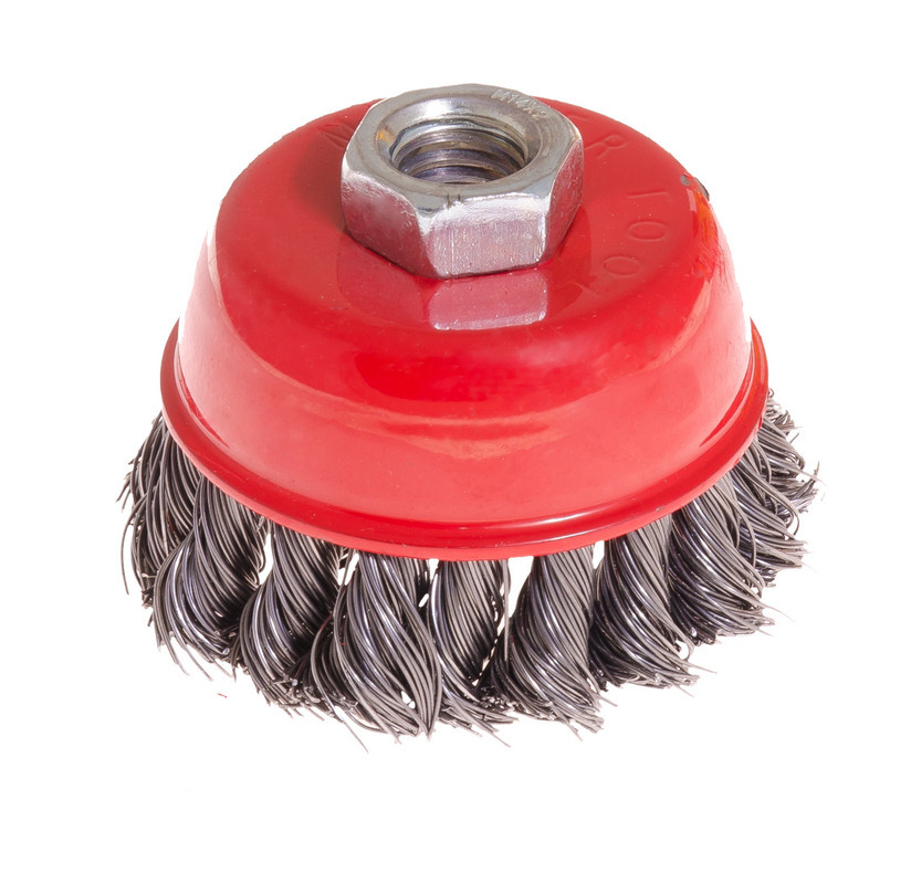 Щітка торцева MASTERTOOL з плетеного дроту Ø 75 мм М14 19-7007 Коломия - фото 2