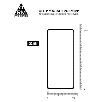Скло захисне Armorstandart Pro Tecno Spark Go 2024 (BG6) Black (ARM73614) Вінниця - фото 3