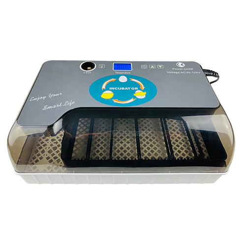 Інкубатор автоматичний побутовий на 12 яєць з овоскопом LCD дисплей 40Вт прозорі стінки Київ - фото 2