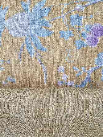 Шпалери метрові вінілові на флізеліні A.S.Creation Flowers Symphony1.06x10 рослини фрукти екзотичні бірюзові яскраво жовті Київ