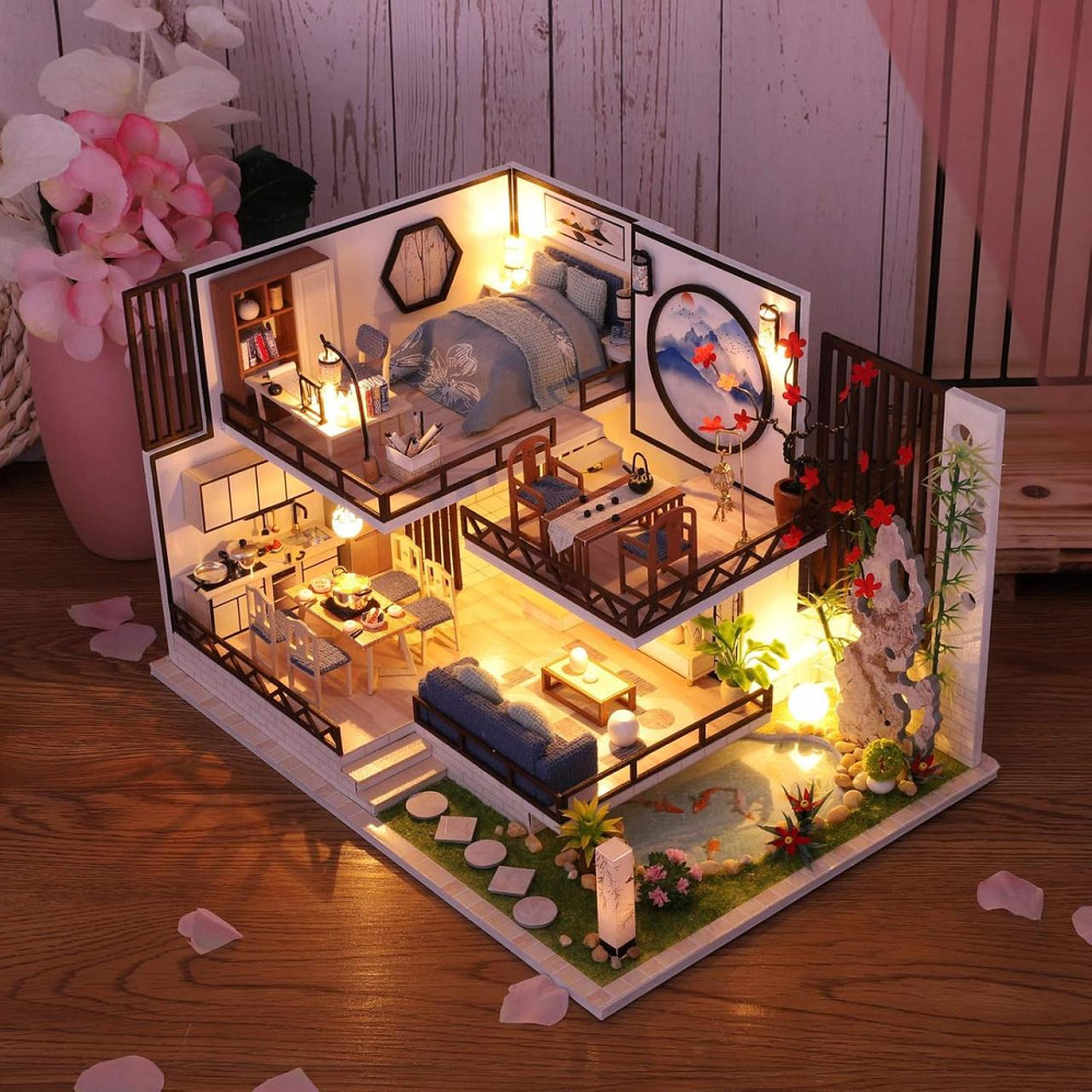 3D Румбокс DIY House в японском стиле Bamboo Rhime + Пылезащитный купол (M029-B) Киев - изображение 3