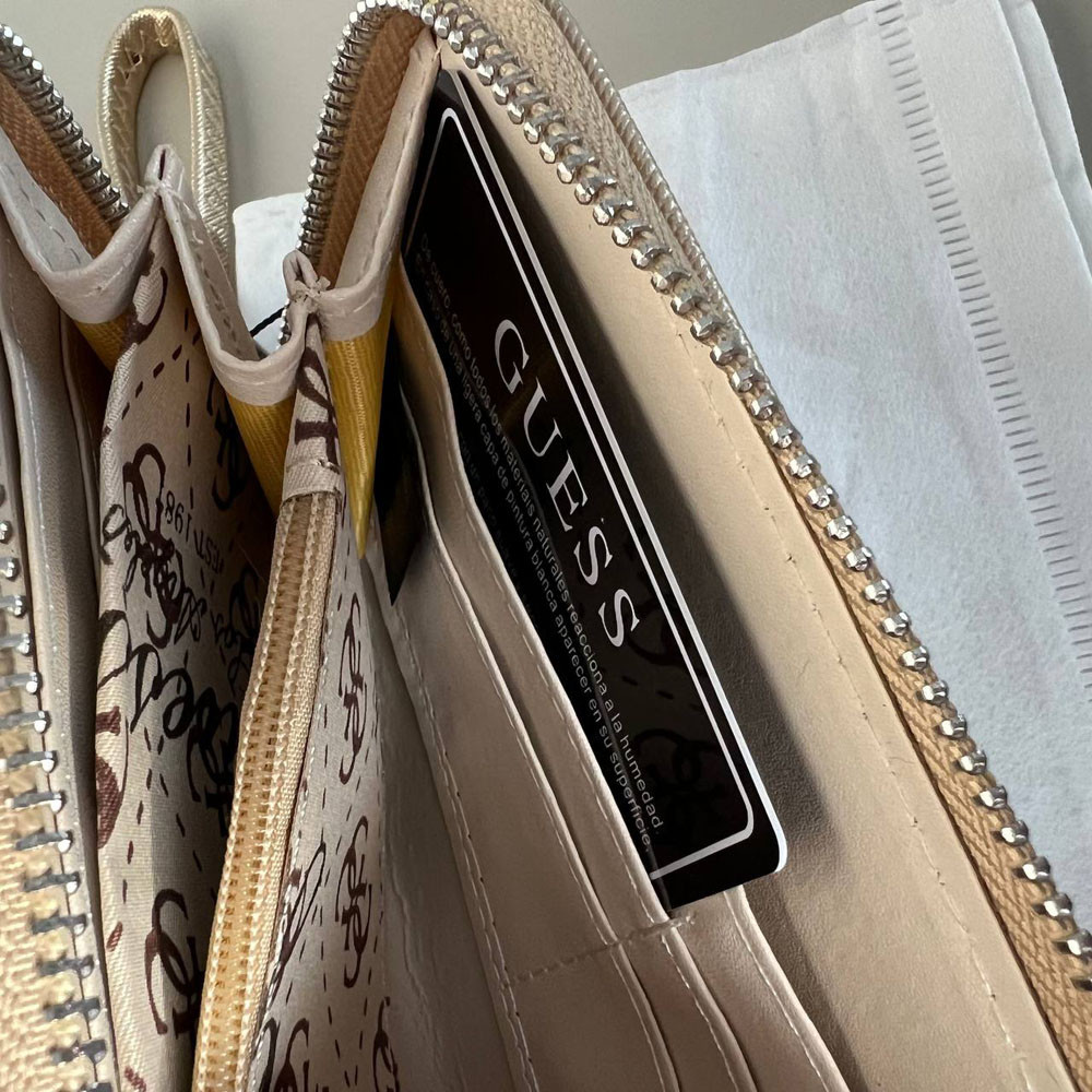 Женский золотистый кошелек Guess (1211) Киев - изображение 8