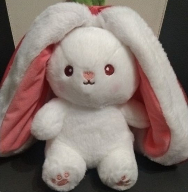 Зайчик полуничка 35 см м'яка іграшка трансформер кролик клубничка. Харьков - изображение 3