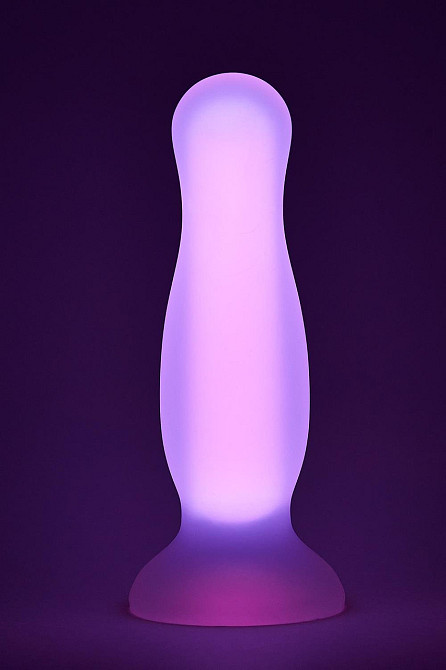 Анальная пробка люминесцентная Dream Toys RADIANT Glow In The Dark розовая, L Sex Aura Киев - изображение 1