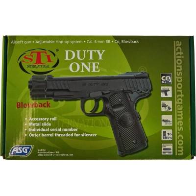 Страйкбольный пистолет ASG STI Duty One Blowback CO2 (16724) Винница - изображение 7