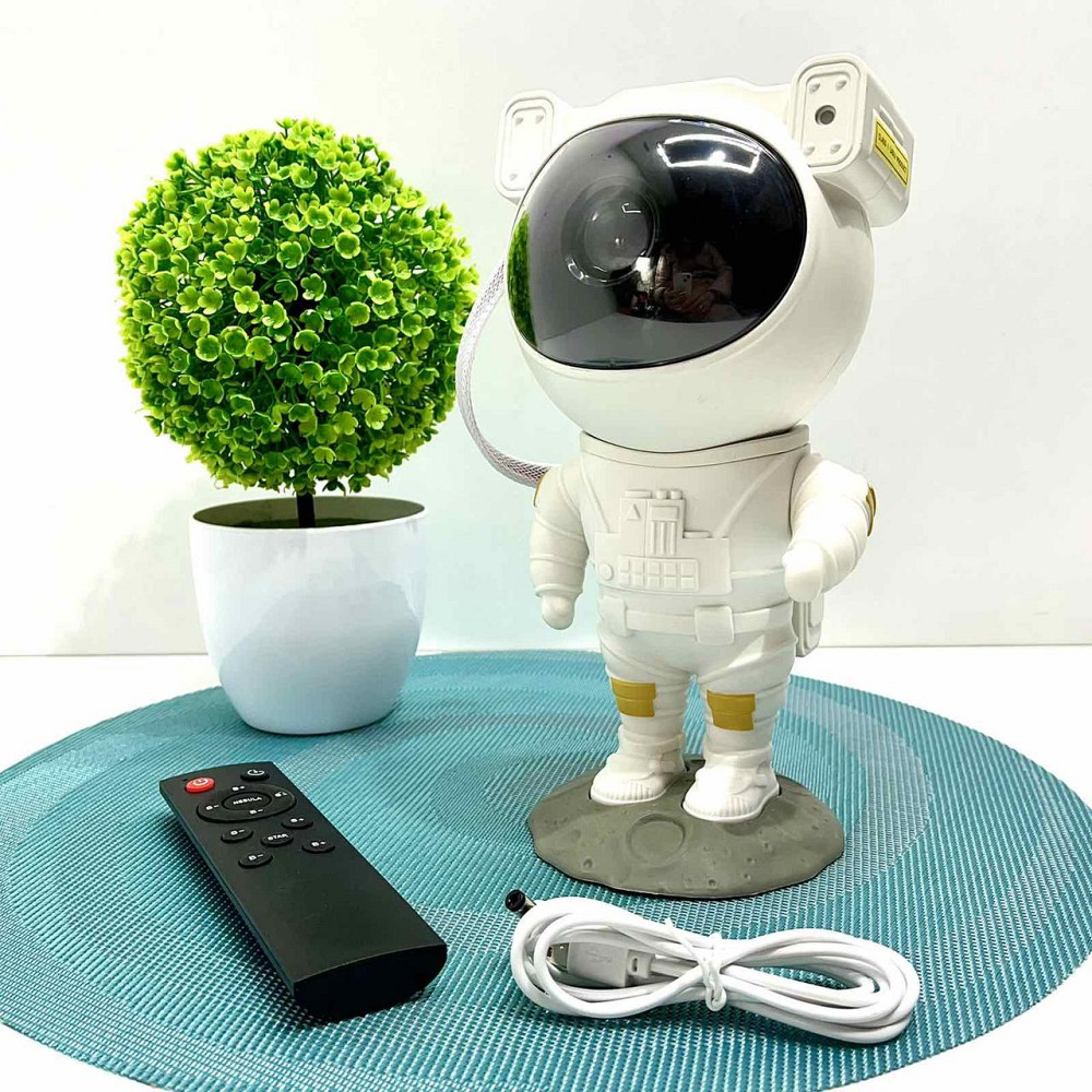 Нічник проектор Космонавт кілька режимів від мережі рухомі елементи пульт 22 см (C 65315) Чернігів - фото 1