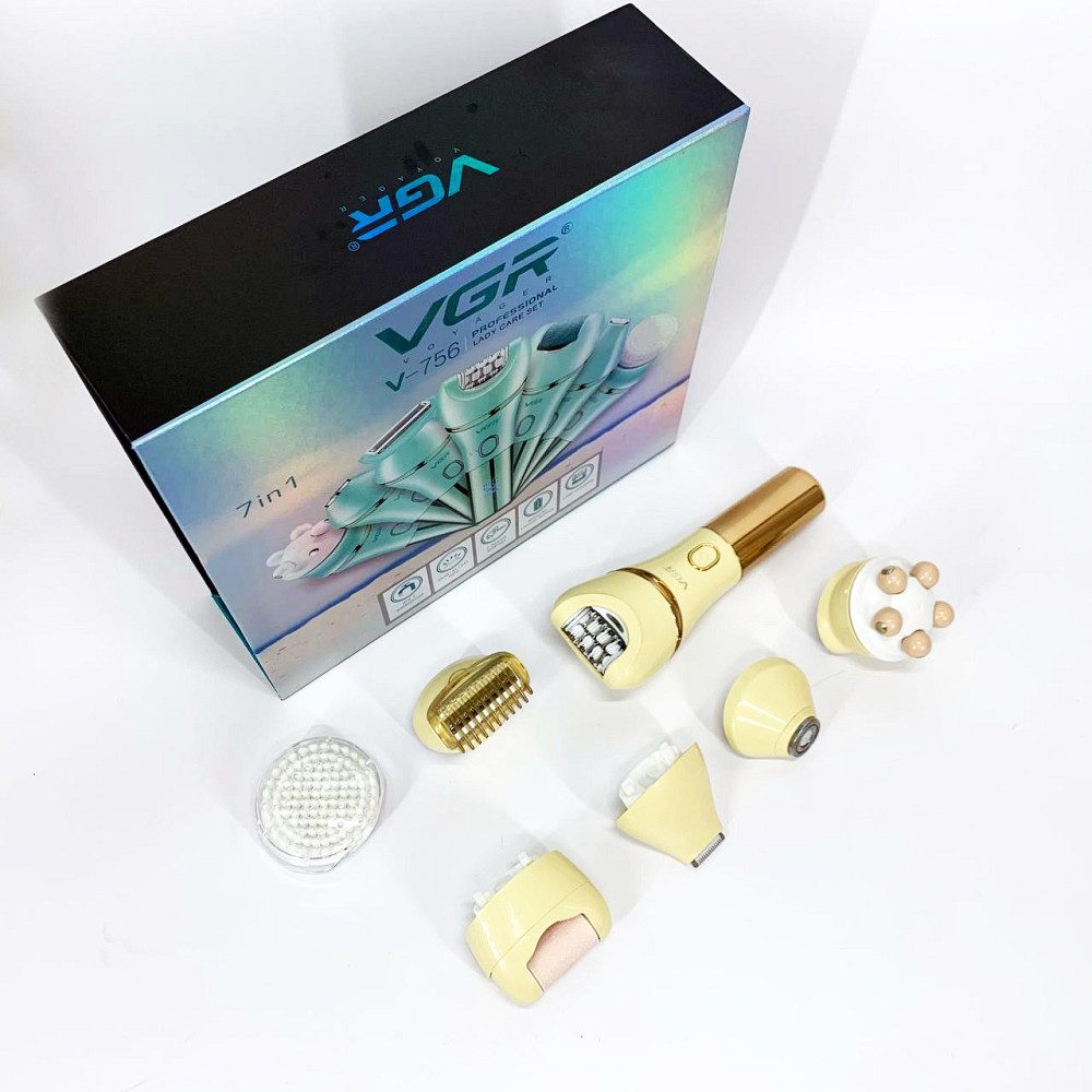 Тример з насадками для жінок VGR V-756, Епілятор жіночий для пахв, Епілятор-бритва 3в1 CS-72 Івано-Франківськ - фото 6