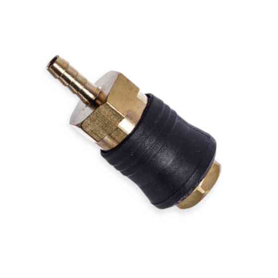 Быстросьёмное соединение с клапаном под шланг d- 6 мм, латунь 