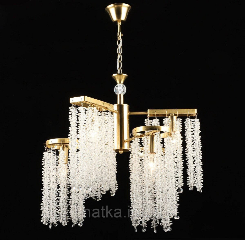 Люстра подвесная хрустальная E2686/3+3, Медь Киев - изображение 1