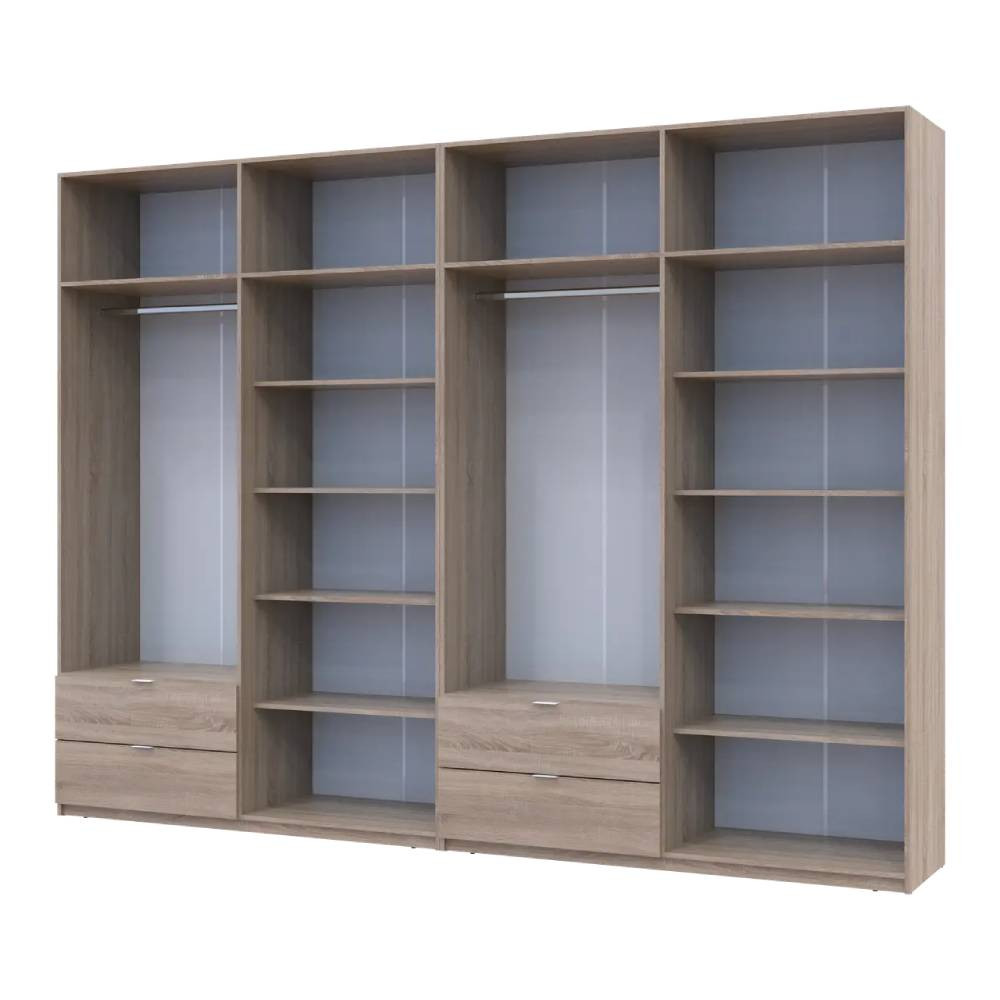 Шафа для одягу Doros Лукас Дуб сонома 4+4 ДСП 320х50х240 DRS-011710 (42005127) Львів - фото 2