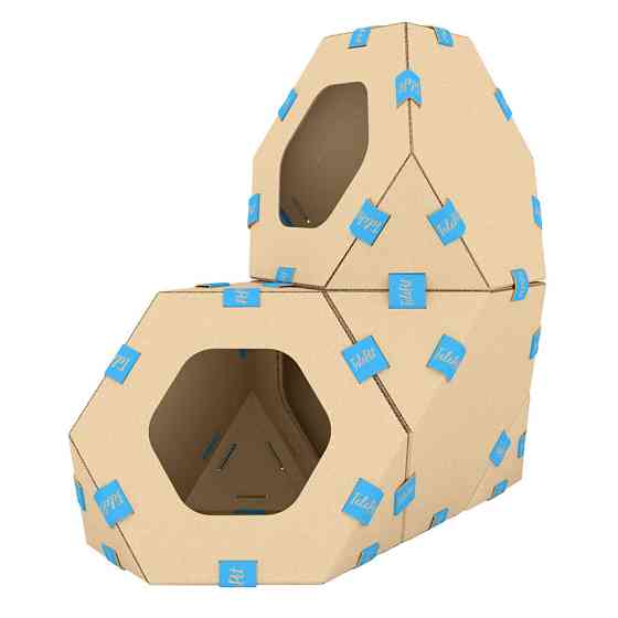 Модульний будиночок для котів ТелеПет (440х440х370 мм) Київ