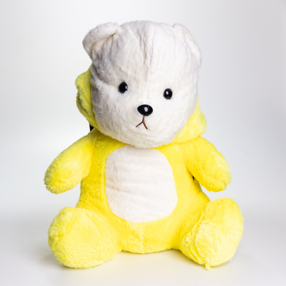 М'яка іграшка-плед, подушка 3 в 1 Ведмедик Тедді в костюмі Пікачу плед в іграшці 40×35×15 (см) дитячий плед іграшка Жовтий 520-2Y Коломыя - изображение 2