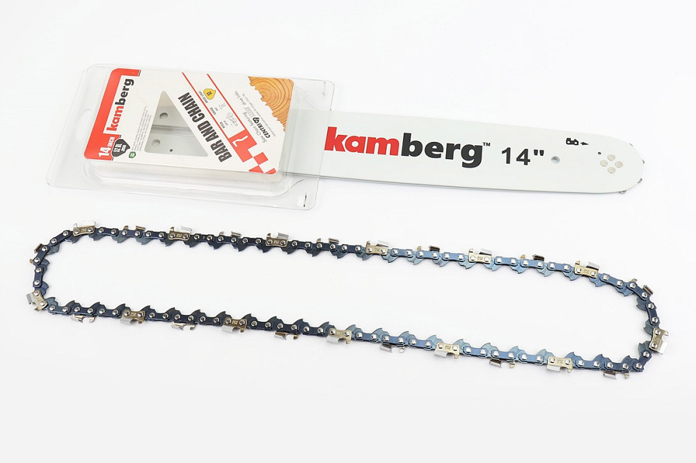 Шина 14"-1,3mm 3/8" 52зв L-42см + ланцюг 3/8"-1,3mm-52зв. квад. зуб, на блістері Київ - фото 1