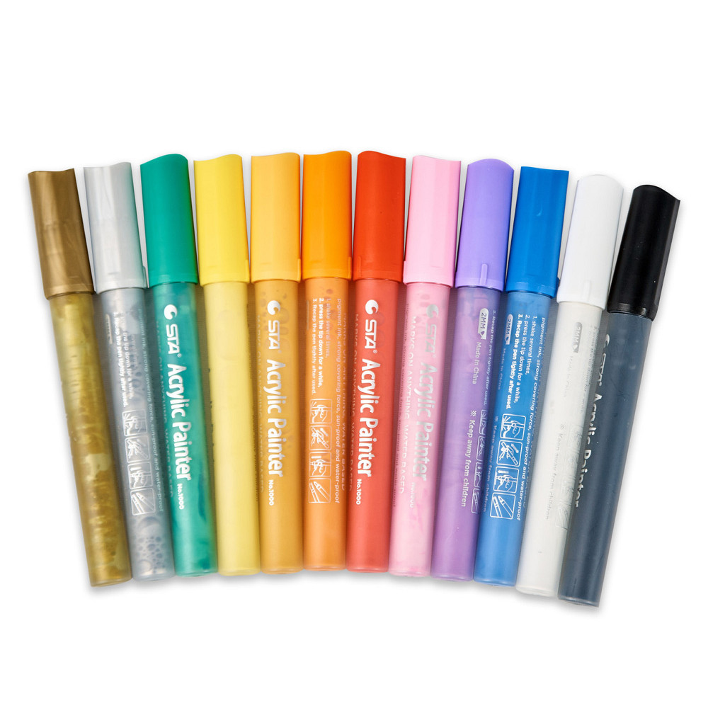 Відеоогляд! Набір акрилових маркерів для малювання. Маркери для малювання на різних поверхнях Кам'янець-Подільський - фото 10