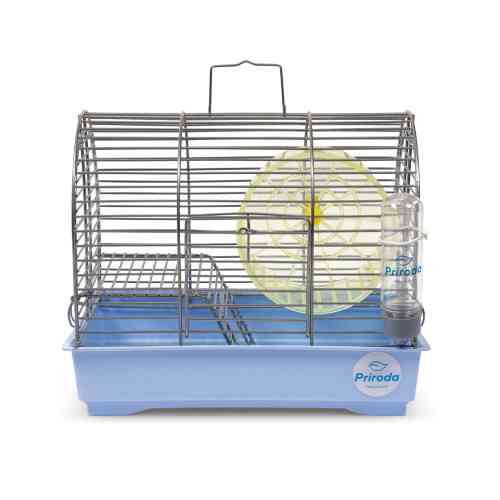 Клетка Природа Фаворит для джунгарских хомяков и мышей с колесом хром/голубая 30x20x24 см Киев