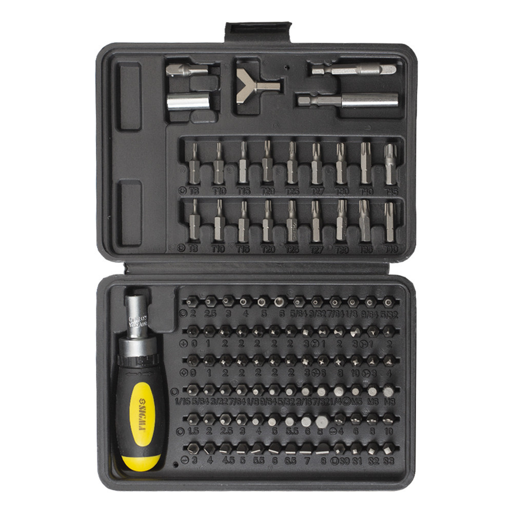Викрутка з реверсом + біти 101шт CrV (кейс) SIGMA (4002501) Київ - фото 5
