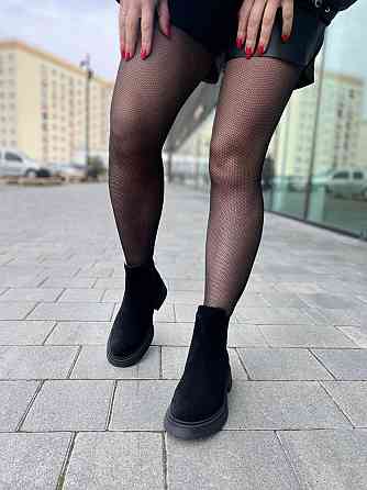 Жіночі черевики GREMMY чорні натуральна замша висота 15см (36-40) (5392) Коломыя