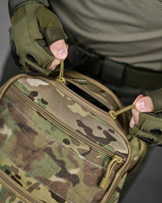 Тактичний рюкзак 15 л чіпляється на плитоноску мультикам ДЛ6330 Одеса - фото 6