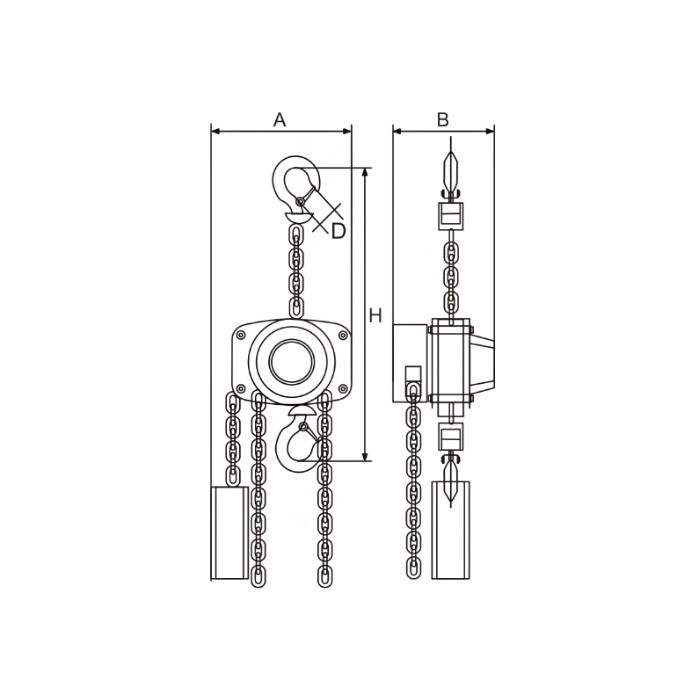 Таль ланцюгова ручна зворотнього ходу 1,0 т / 6 м BLACKLINE 6000 Одеса - фото 2