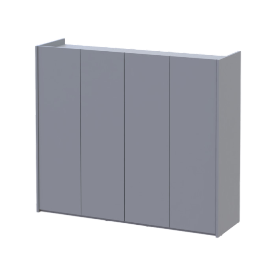 Тумба для обуви Doros Кассель Серый 4 ДСП 128х40х110 (41516226) Днепр