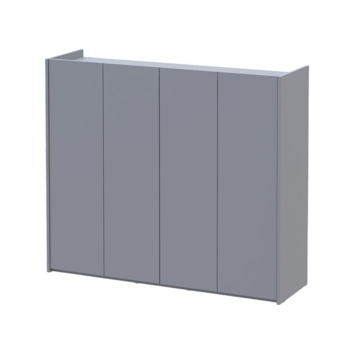 Тумба для обуви Doros Кассель Серый 4 ДСП 128х40х110 (41516226) Днепр - изображение 2