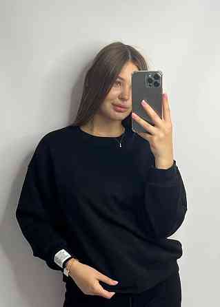 Світшот жіночий трикотажний Чорний XS-S Харків