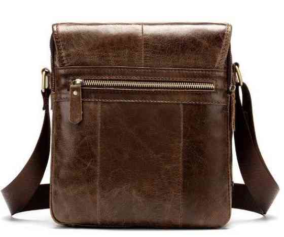 Вертикальная сумка мужская Vintage 14863 Коричневая Киев