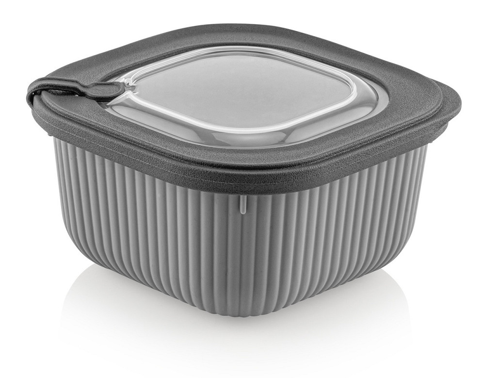 Контейнер Idea Home 00681 Line Box Gray 0.6 л (00681 Gray) (7180060) Київ - фото 1