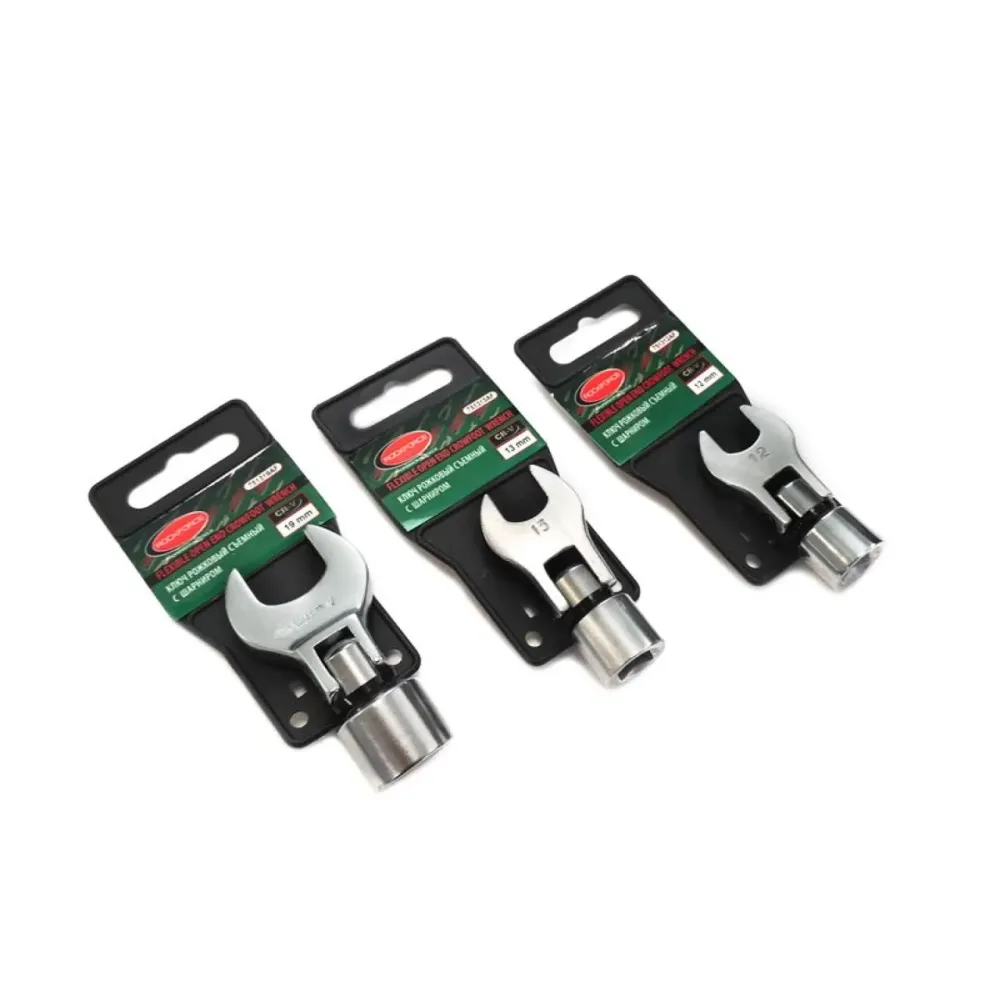 Ключ ріжковий знімний з шарніром 18мм 3/8, на пластиковому тримачі Одесса - изображение 1